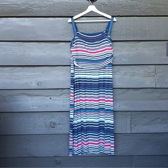 NWT Lane Bryant Striped Convertible Midi Dress Women's Plus Size 14/16 1X - Picture 5 of 9